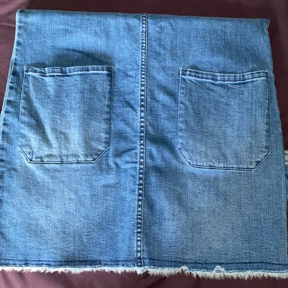 Denim Cutoff Shirt Dress - Picture 3 of 3